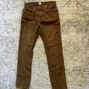 J. Crew Men's Brown Five-pocket Cords